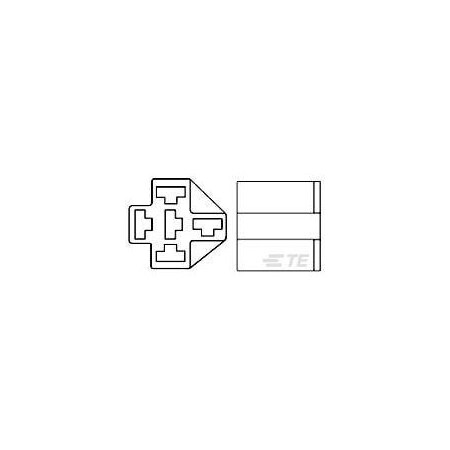 TE CONNECTIVITY VCF4-1001=CONNECTOR HOUSING 3-1393310-7